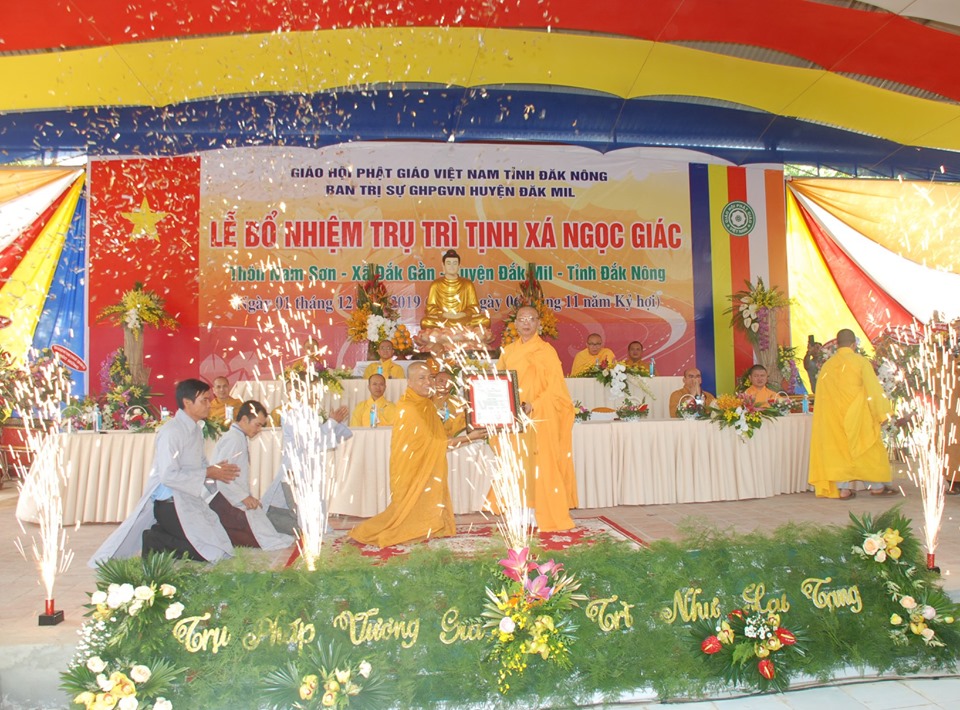 Lễ Bổ nhiệm trụ trì tịnh xá Ngọc Giác huyện Đắk Mil
