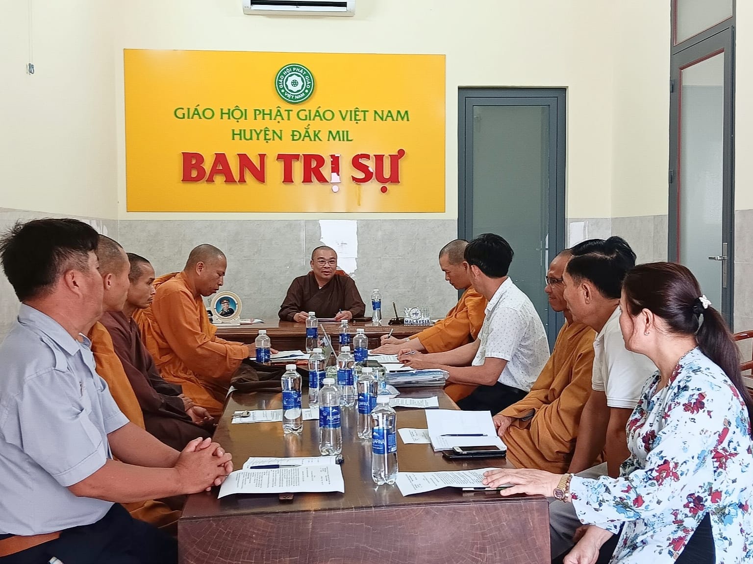 Ban Trị sự Phật giáo huyện Đăk Mil tổ chức cuộc họp thường kì tháng 4 năm Giáp Thìn