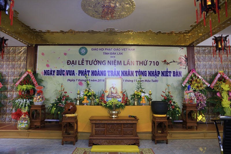 [Đắk Lắk] tổ chức Đại lễ tưởng niệm lần thứ 710 năm Phật Hoàng Trần Nhân Tông nhập Niết bàn