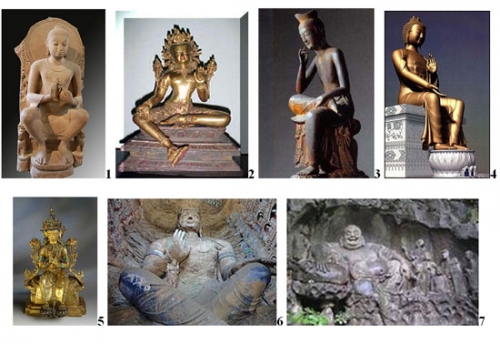 Pho tượng được tạc từ khối thiên thạch là Phật Di Lặc?
