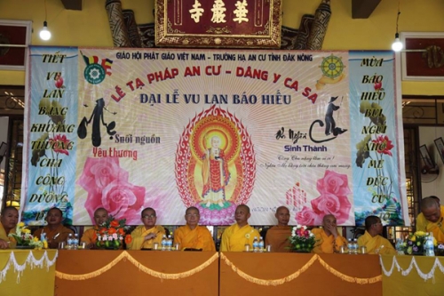 Đăk Mil: BTS Phật giáo tỉnh tổ chức Lễ Tự tứ, tạ pháp mãn hạ an cư